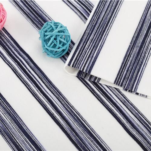 Healthy And Environmentally Friendly Pure Cotton ​Striped Material Fabric For T-Shirt