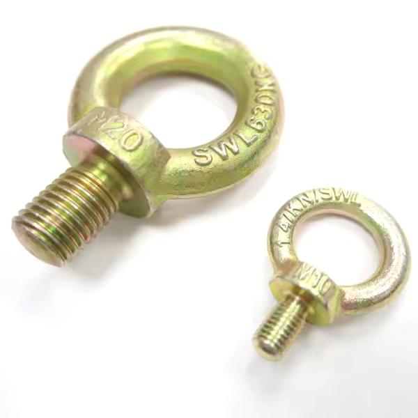 Zinc Plated Lifting Swivel Drop Forged JIS 1168 Eye Bolt for Construction Machinery