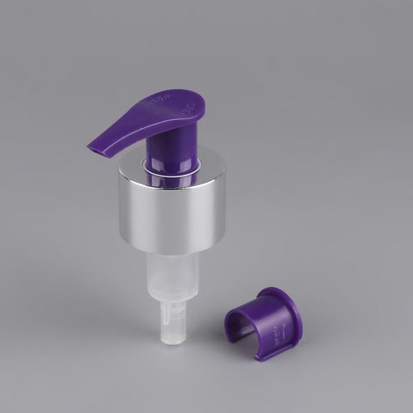 Aluminum Purple Lotion Dispensing Pump 28/410 Body Wash