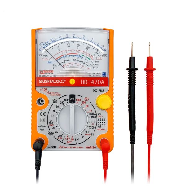 MF47 Internal Magnetic Pointer Multimeter Mechanical High Precision Fire Protection