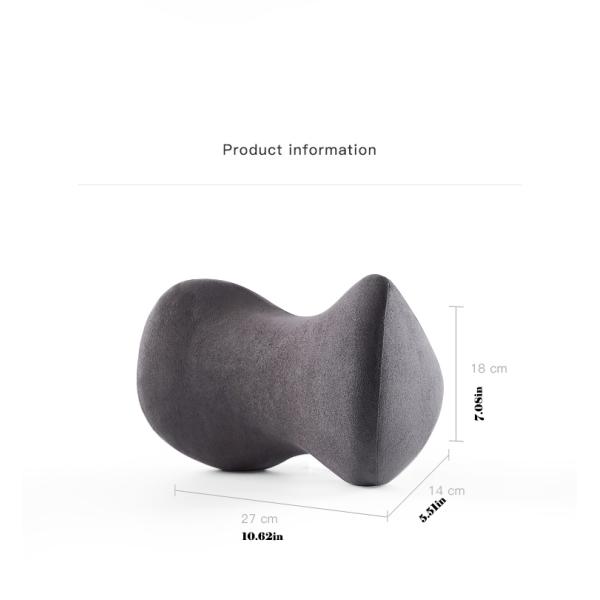 100% Bamboo Fiber Ergonomic Neck Rest Support Headrest Cervical Neck Pillow for Driving