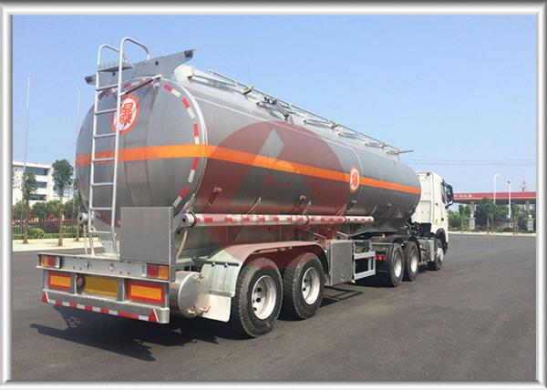 T7H 2 Axle Aluminum Fuel Tank Semi Trailer With Intelligent Safety System