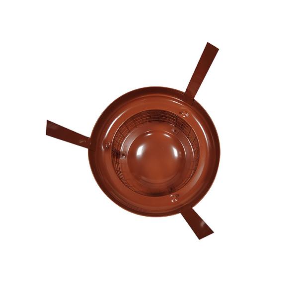 ISO9001 120mm Dark Red Modern Concrete Chimney Cap Spray Paint