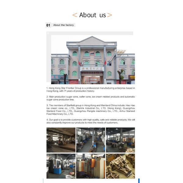 1.5hp Ice Cream Cone Production Line Stainless Steel 55 Baking Plates