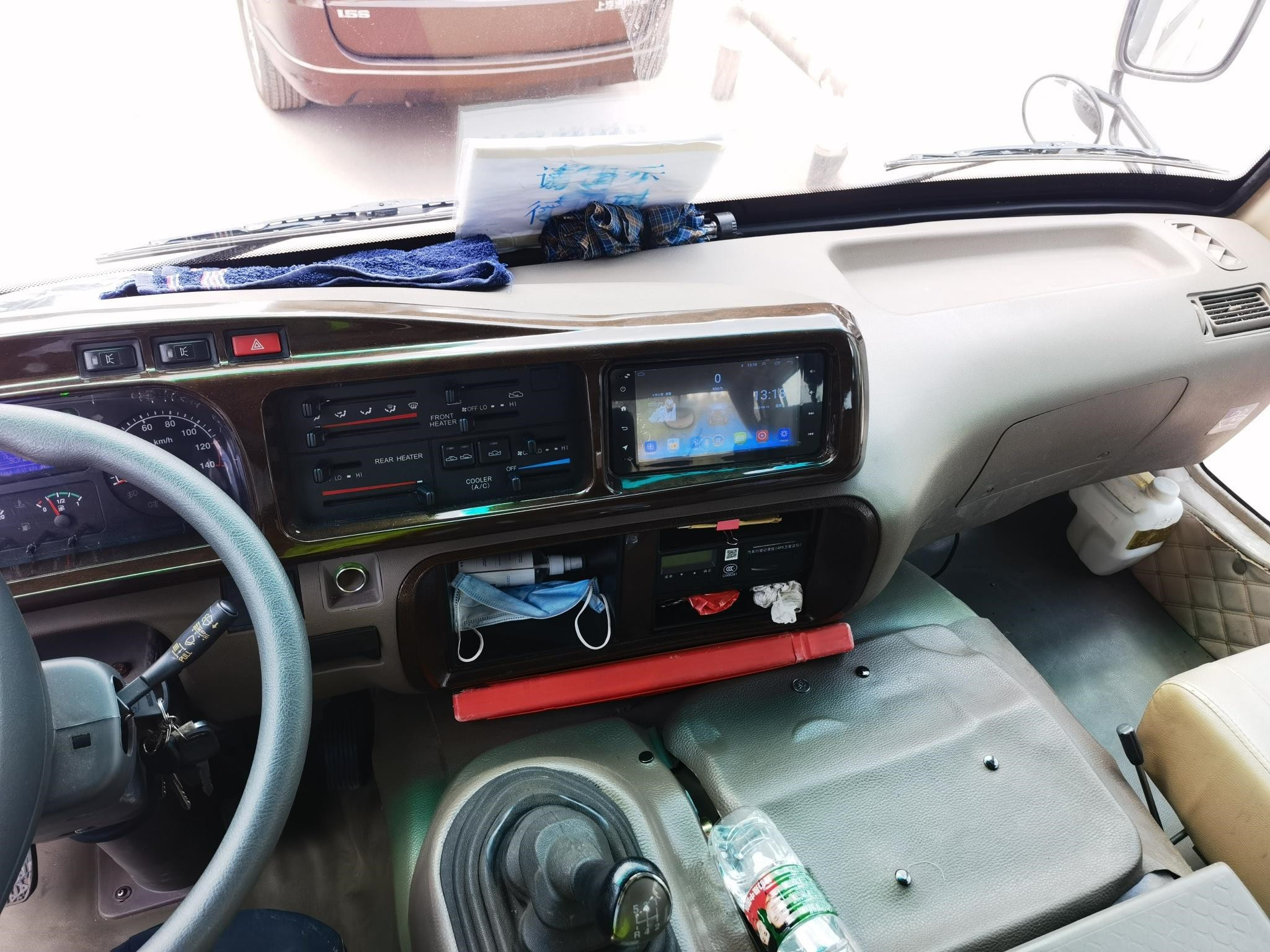 Пассажир 20 Ankai подержанного мини автобуса дизельный мини с автобусами двигателя фронта USB