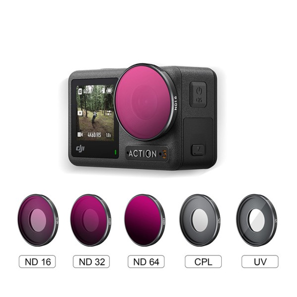 UV CPL ND16 ND32 ND64 DJI Action 3 Filters Nano Coating Professional Camera Filters