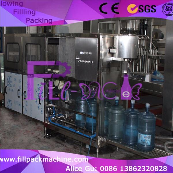 120bph PLC Sus304 5 Gallon Water Bottling Equipment