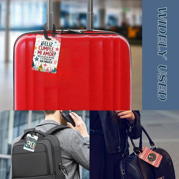 Sublimation Luggage Tags Blanks Custom Printing Double Sided PBT Plastic Sublimation Luggage Tag