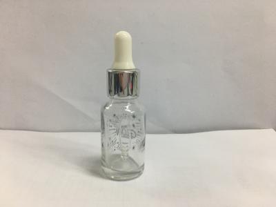 Holographic SGS Glass Essential Oil  Bottles 15ml Glass Dropper Bottle OEM