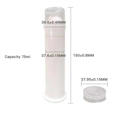 75ml Travel-Friendly PP Plastic Toothpaste Pump Bottle Custom Logo