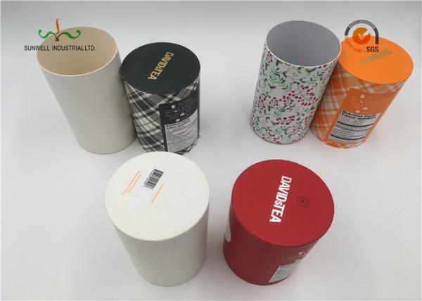 Art Paper Cylinder Packaging Box , T - Shirt Tube Packaging For Clothing Packaging