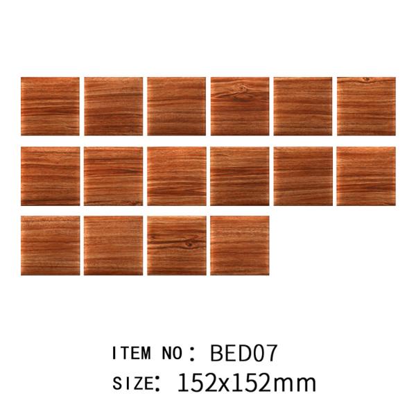 Coffee Clay Indoor Wall Tiles 152x152mm White Body