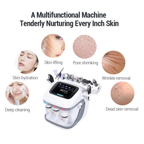Portable Hyro H2o2 Small Bubble Hydra Aqua Peel Facial Machine 10 in 1