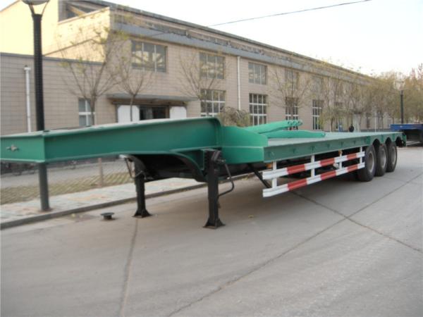 CIMC Heavy Duty Hydraulic Ladder Excavator Loader Transport Low Bed Semi Trailer