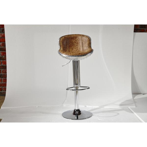 Contemporary Leather Counter Height Stools Top Grain Vintage Scratches Genuine Leather
