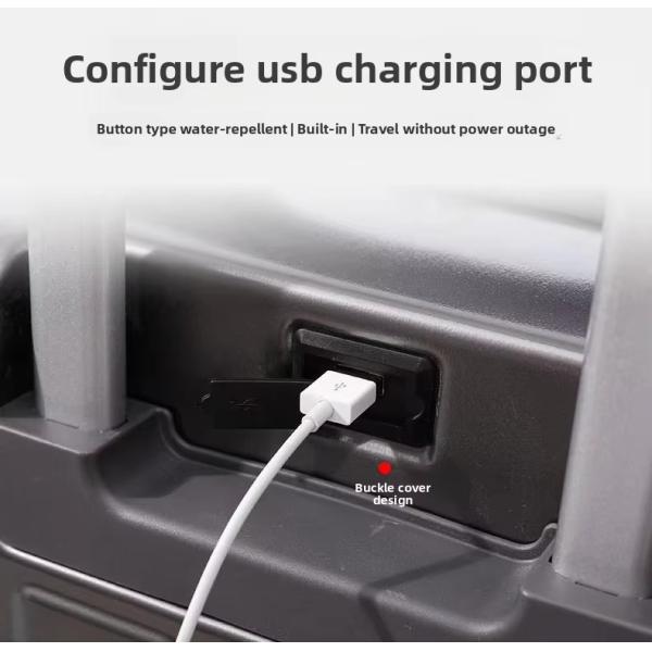 360° roues tournantes Port USB à ouverture avant Sac de voyage d'affaires Bagage durable pour un style moderne simple Voyage de vacances