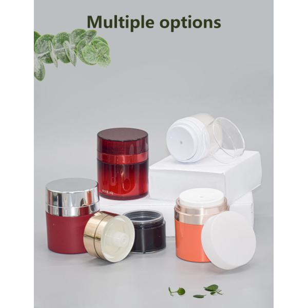 Акриловый безвоздушный опарник сливк с отжатым насосом для упаковки сливк BB/CC/DD