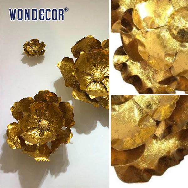 Большие помещенные цветы Металлические Скульптуры Скульптура на стене Погода