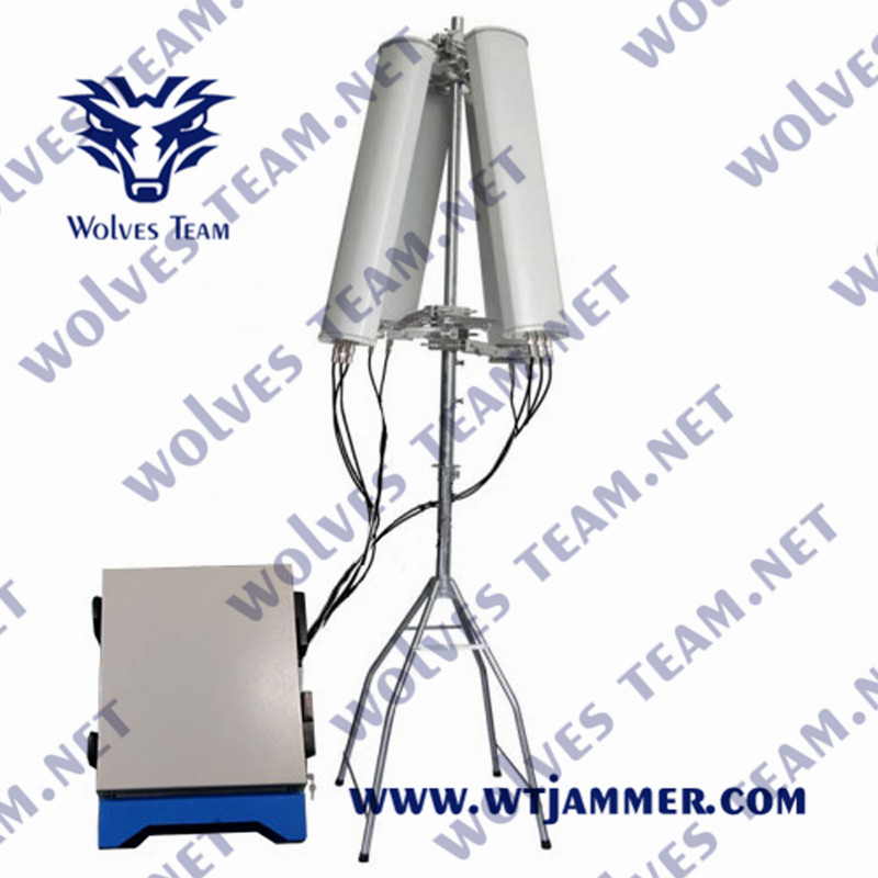 Водоустойчивый анти- Jammer сигнала сотового телефона GSM 5G наивысшей мощности Jammer WIFI5.8G GPS тюрьмы сигнала трутня Uav