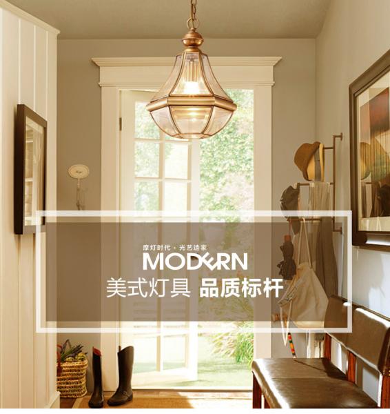 Europe Lustre Copper Led Pendant Chandeliers Lamp Glass Corridor Led Chandelier(WH-CI-140)