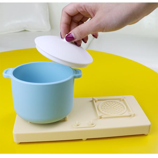 Factory New Arrival Pretend Play Set Kitchen Toys Montessori Education Silica Gel Kitchen Silicone Toy