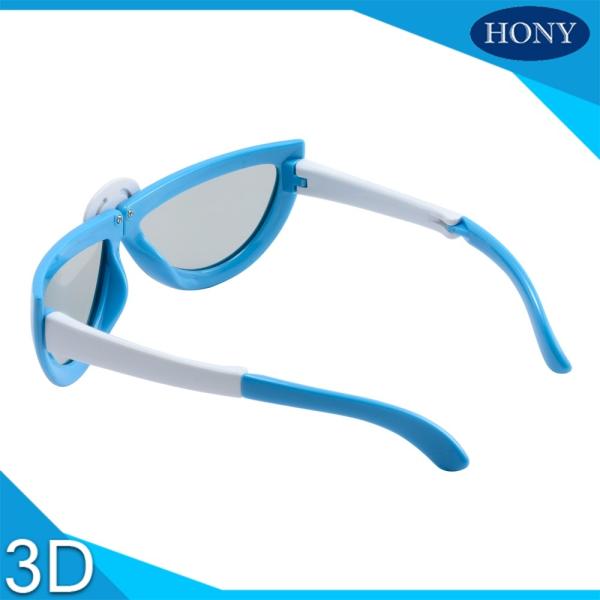 Kids Folding Model Linear Polarised 3d Glasses With 0.7mm Thicknesss Lens