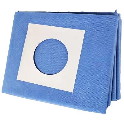 SMS Blue Surgical Sterile Ophthalmic Pack 55x35cm With Double Collect Bag