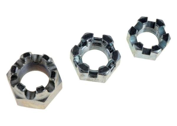 M8 M10 Stainless Steel 304 316 Hexagon Slotted Castle Nuts Metric Coarse Fine Pitch Thread