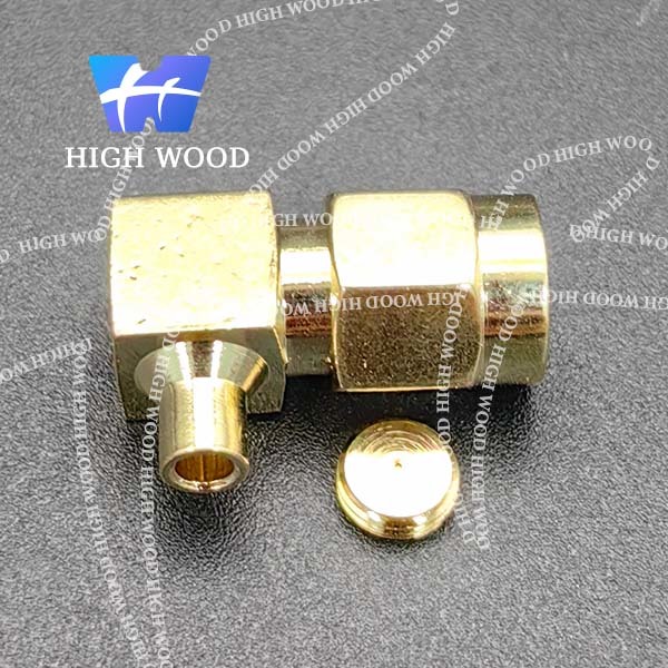 SMA Series RF Coaxial Connector,SMA-JWB-2， Right Angle Male Connector