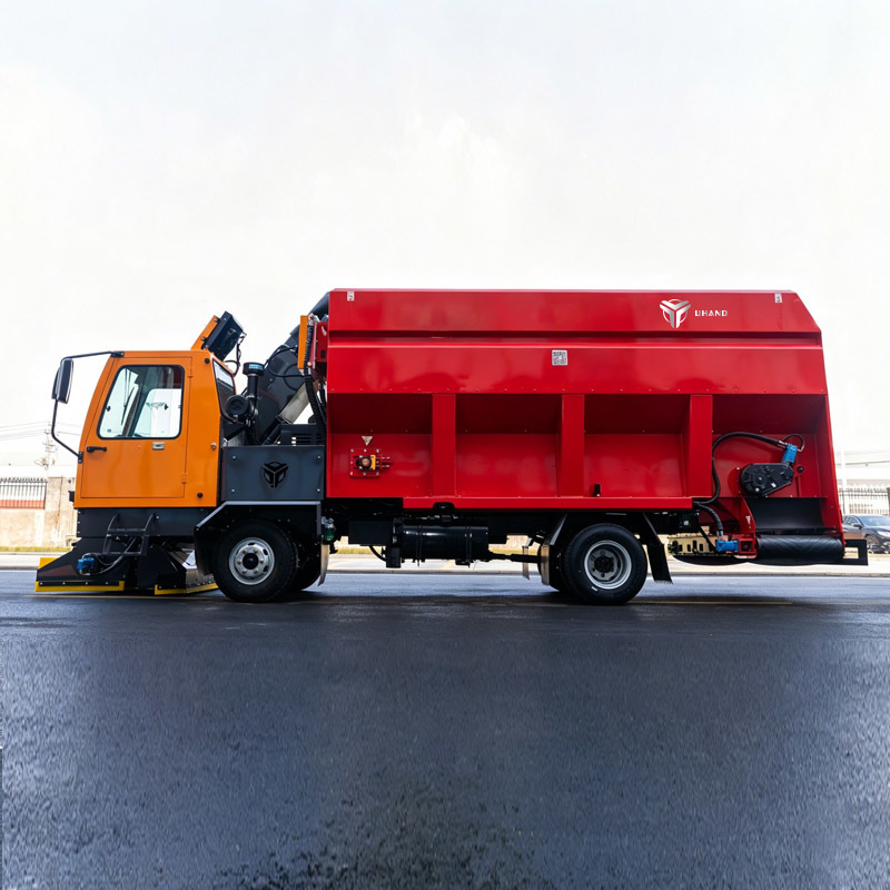 UHAND 12 m3 Capacity Automated Feed Collection Vehicle with Precise Weighing ±2kg and Dual-Function Collection & Re-spreading for Dairy & Cattle Farms