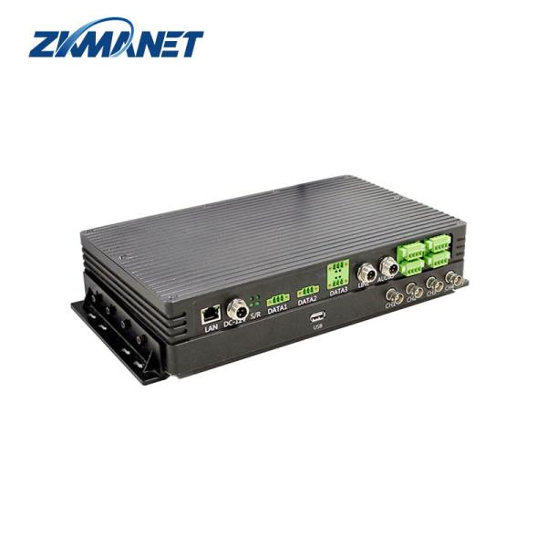 4W 4-Channel 1.5km Video Data Transmitter With AES Encryption For Loader Excavator UGV Robot