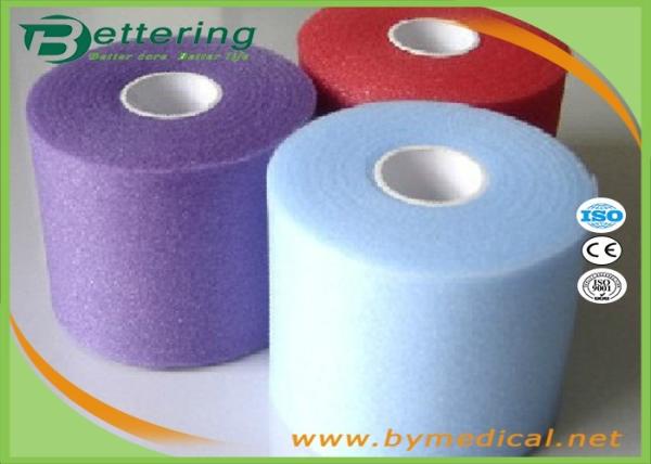 Multicolor Soft Medical Supplies Bandages , Athletic Foam Tape Self Adhering Light Weight
