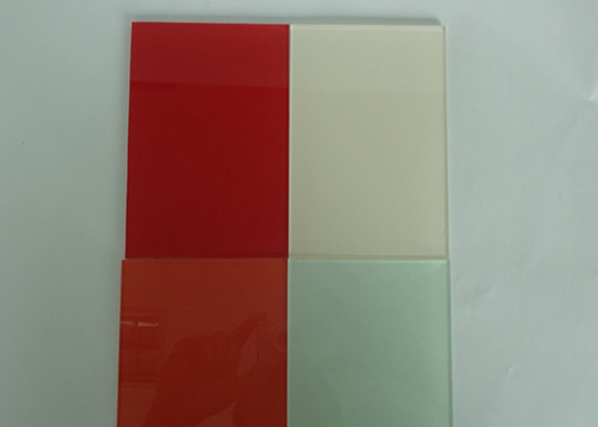 Customized Kitchen Lacquered Glass , Easy Cleaning Decorative Painted Glass