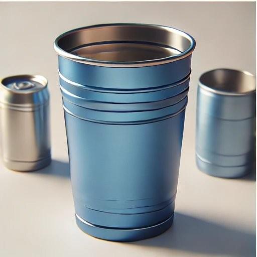 Dishwasher Safe 16oz Metallic Blue Aluminum Camping Cup Lightweight Durable Aluminum Insulated Cup Reusable Aluminum Cups For Outdoor Use Lightweight