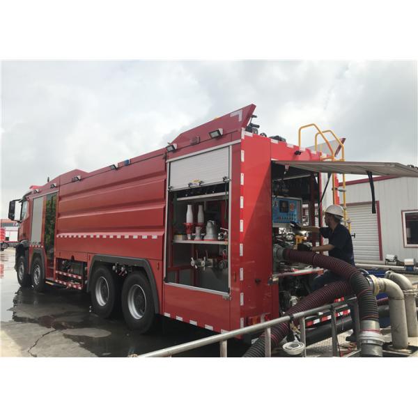 Пена воды 95km/H 265kw привода 6000L CCC 6x4 и вода удваивают пожарная машина Funciton
