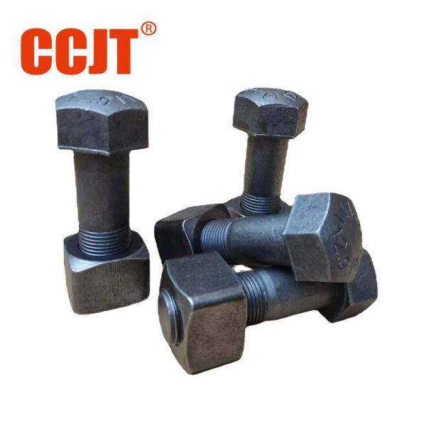 Customize 3/4-16UNFX56 Cr40 Excavator Track Bolts / Plow Bolt 826/00303 For JCB Bucket Teeth