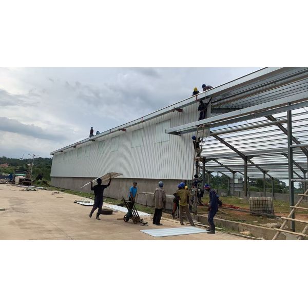 Customized Prefabricated Steel structure Frames for Tanzania Manufacturing Plants | Heavy-Duty H-Beams for Industrial Use/Factory warehouse with PVoC/COC certification