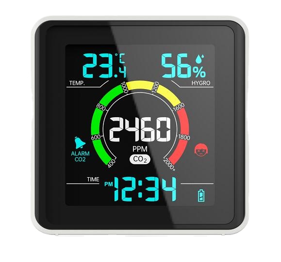 Звуковая сигнализация, счетчик качества воздуха, высокочувствительные мониторы углекислого газа для дома, постоянный ток 5 В
