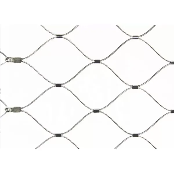 Custom Ferrule Type Inox 316 Wire Rope Net Flexible Stainless Steel Cable Webnet X Tend Mesh
