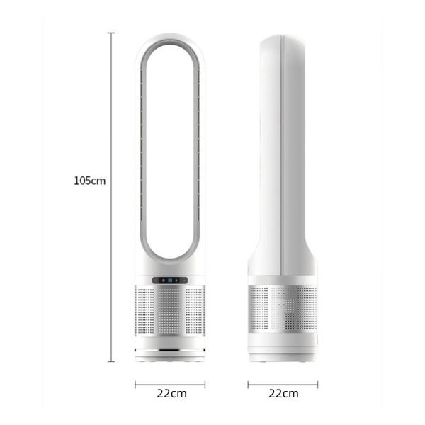 50 Inch Bladeless Fan Air Circulation Tower Fan for Safe and Intelligent Purification
