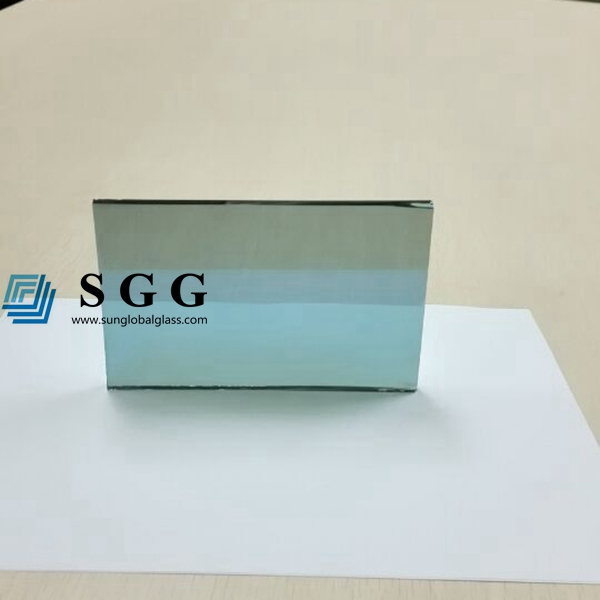 Top quality 5.5mm light blue reflective glass sheet