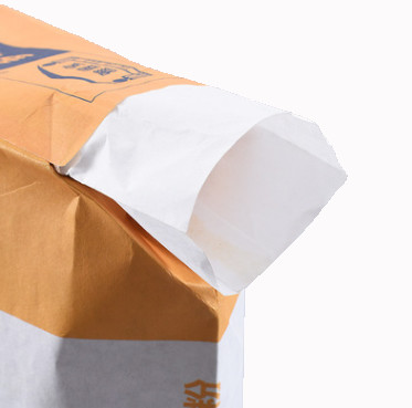 Tipo parte inferior plana de la válvula de la capacidad grande de las bolsas de papel 35kg con el trazador de líneas del PE dentro de la laminación