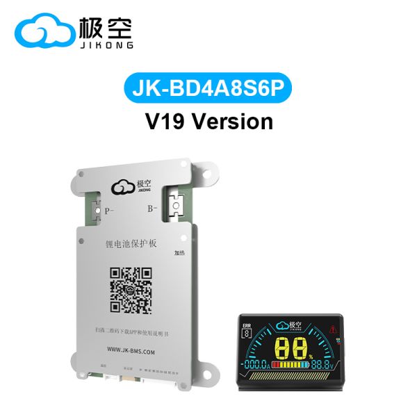 Jk BMS 4s 5s 6s 7s 8s LiFePO4 BMS Bd4a8s6p 12V 24V 40A 60A LiFePO4 Li-ion Lto Battery