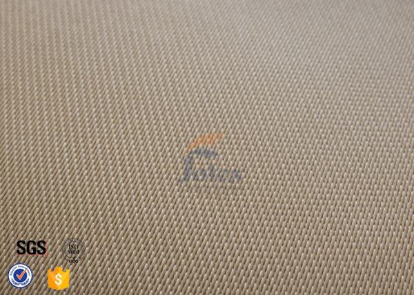 Tela alta do silicone da cobertura 1.3mm 1200g Brown do fogo do rolo de pano da fibra de vidro 1200℃