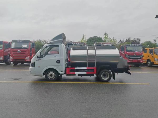 Dongfeng DFAC Food Grade Stainless Steel Tanker Truck 8000 Liter Milk Tank Truck