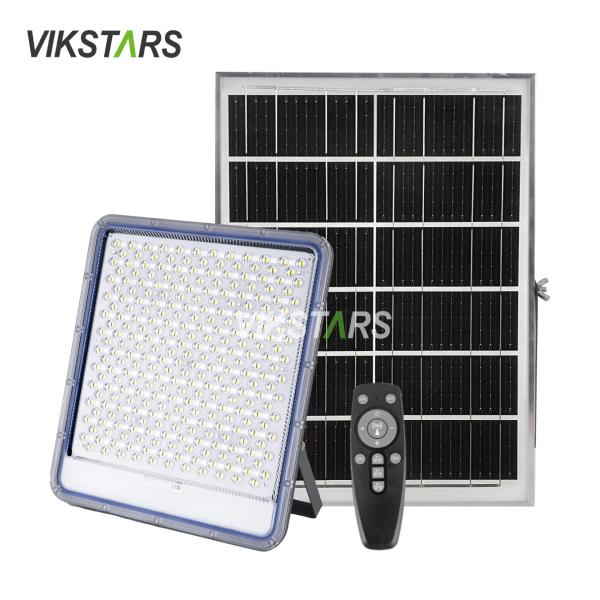 Aluminum Solar Flood Lights 100w 200w 300w 400w For Yard Villages Warehouse IP66 Waterproof