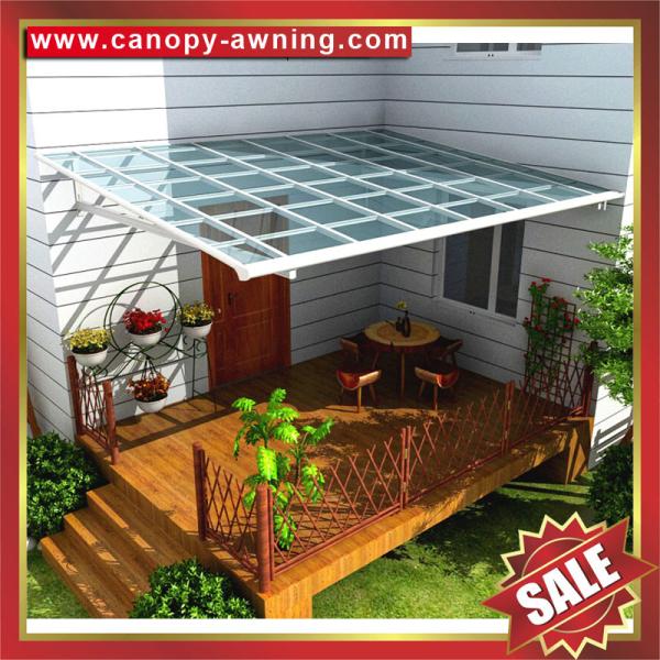 super durable terrace balcony patio polycarbonate alu metal canopy awning shelter canopies visor cover for house villa