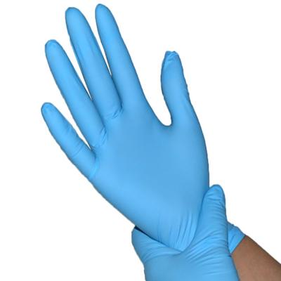 Finalidade livre das luvas M3.5G do nitrilo do pó azul descartável multi