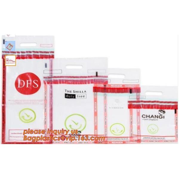 Security plastic bag with adhesive tape for cash, plastic money bag, Security Money Cash Bag For Airport/Bank and police