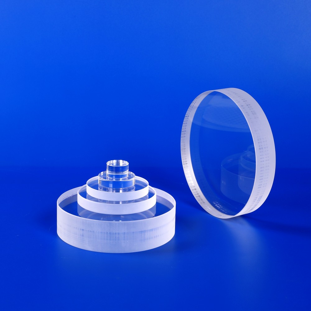 High Pressure Circular Quartz Glass Plate Double Polished 0.1-10mm Thickness for Semiconductor